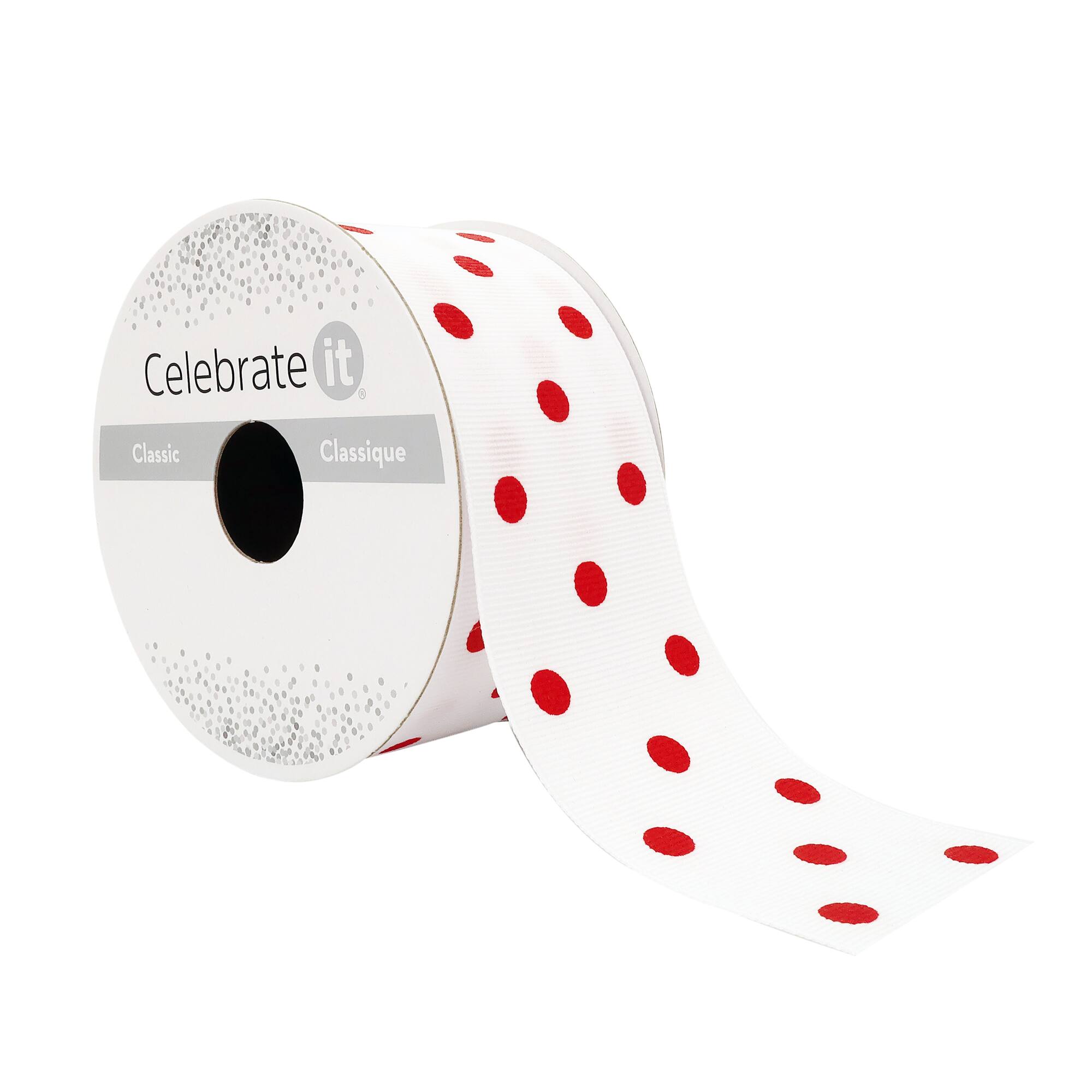 1.5" x 3yd. Grosgrain Polka Dot Ribbon by Celebrate It™